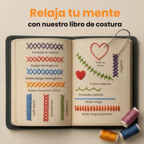 CALM STITCH™ – Libro de bordado antiestrés