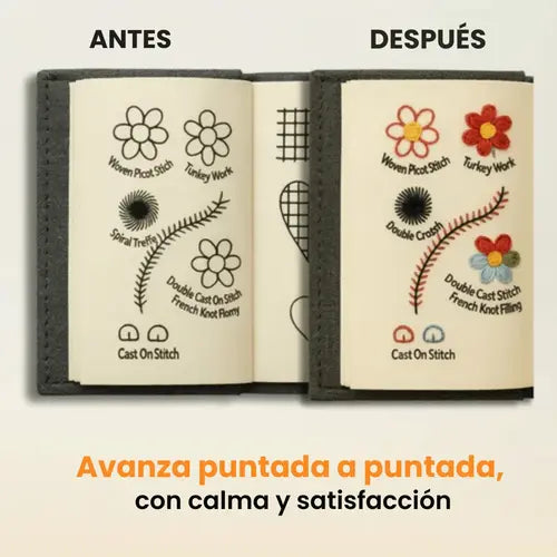 CALM STITCH™ – Libro de bordado antiestrés